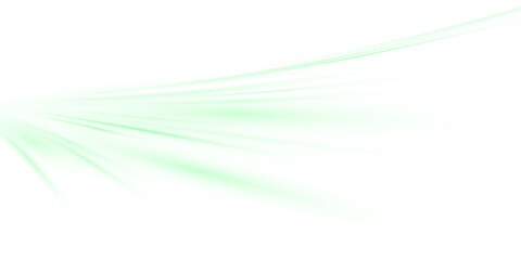 Vibrant green swirls of fresh wind with shimmering leaves, glowing neon lines, and sparkling glitter. A futuristic light trail with dynamic, swirling neon green waves and radiant energy in PNG format. © Ольга Боярина