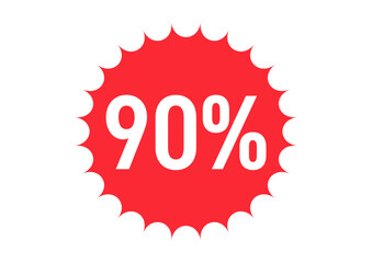 90%のフラットなアイコンイラスト