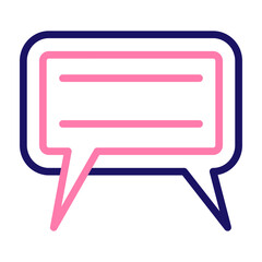 TwoWay Chat Vector Line Two Colors Icon Design