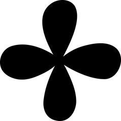 Soft Clover Petal Geometric Shape