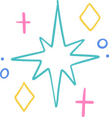 Fototapeta premium Sparkle with Fun Accents