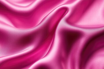 Obraz premium Draped pink satin fabric with soft folds and luxurious texture.