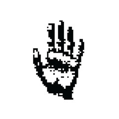 Obraz premium Dark Aesthetic Dithering Element