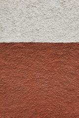 Textured Wall with White and Red Sections