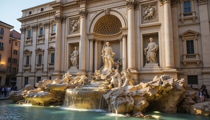 Trevi Fountain: Baroque Majesty in Roman Sunlight