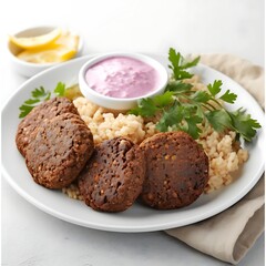 Healthy Falafel Plate Dish