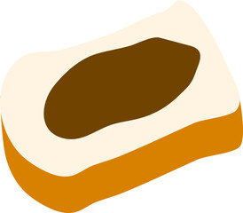 Toast Bread with Chocolate Jam