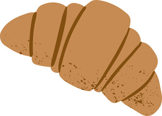 Cafe element croissant pastry dessert icon for bakery shop or food design vector illustration.