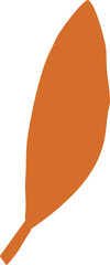 Hand drawn abstract leaf shape