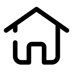 smart home dashed line icon