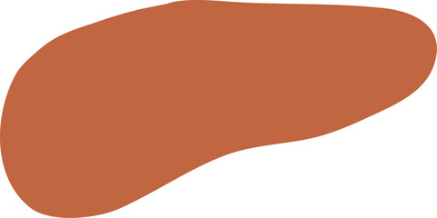 Organic round abstract shapes