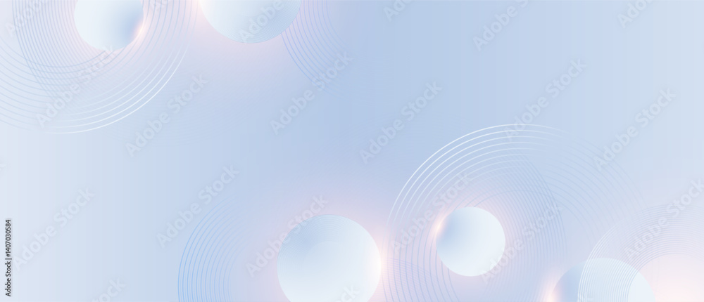 Aufkleber modern abstract blue background with circular lines. geometric stripe line art design for poster, br