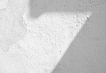White wall background,Concrete texture with shadow diagonal,Empty Cement room with sunlight reflect on white plaster paint,Light effect for Monochrome photo, mockup, Product Design presentation