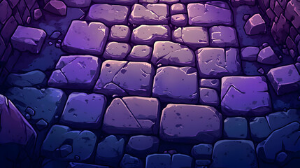 Obraz premium Texture of Gray Stone Tiles Background Rock Floor Seamless Cobblestone Pavement Wall Decorative Design