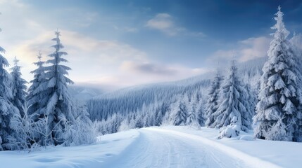 forest fir tree background