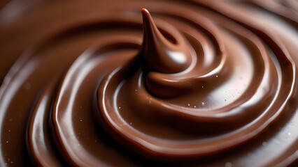 The Irresistible Swirl of Smooth Chocolate and Its Rich Texture
