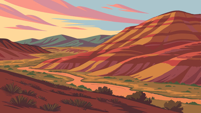 Morning light over the Painted Hills – Oregon, USA
