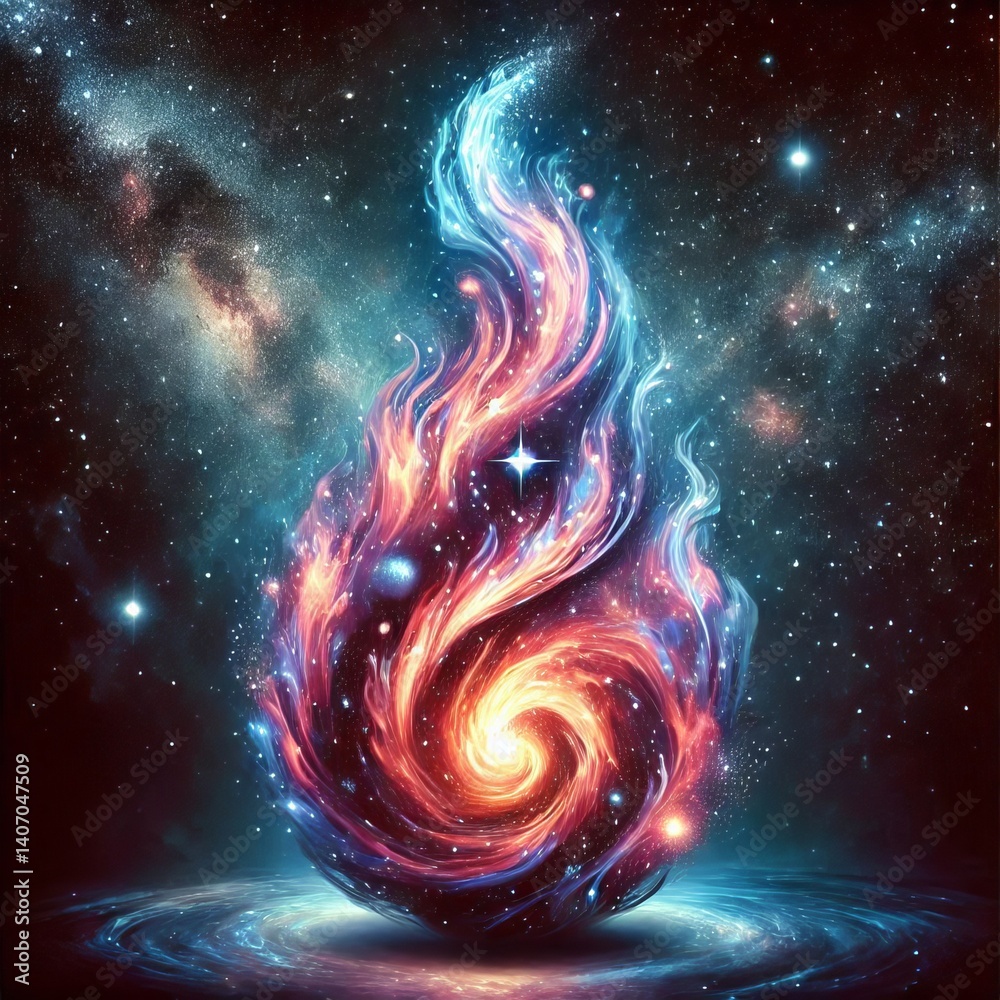 Canvas Prints galactic embedded in its surface