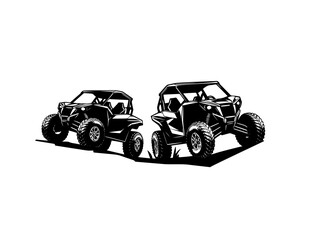 off road adventure atv utv buggy isolated logo vector  © Maria
