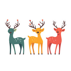 Simple flat 2D icon Christmas Reindeer Figurines isolated on a transparent background, vector, flat design, animation design, vector, flat design, animation design, simple flat 2D icon, icon	