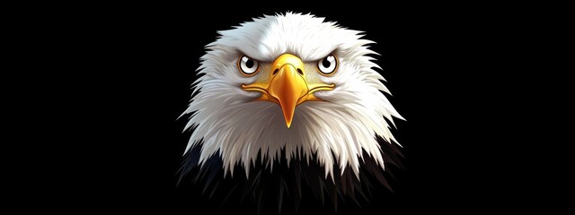 Fototapeta premium The bald eagle is a bird of prey found in North America. A sea eagle, it has two known subspecies and forms a species pair with the white-tailed eagle. Its range includes most of Canada and Alaska