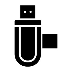 Card Reader Vector Glyph Icon Design