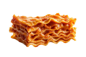 Isolated Classic Lasagna Portion