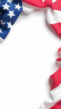 US Flag Frame Background