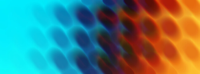 Bright abstract background with blue and orange gradient spots texture. Dynamic and modern design, perfect for web templates, digital banners, and creative presentations. Banner 