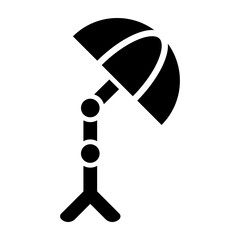 Umbrella Vector Glyph Icon Design