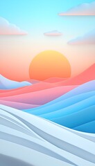 Sunrise Mountain Landscape (1)