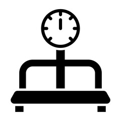 Weight Scale Vector Glyph Icon Design