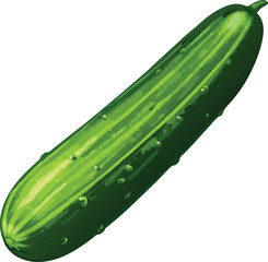 illustration of cucumber