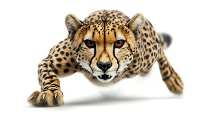 Obraz premium Powerful Cheetah in a Predatory Stance