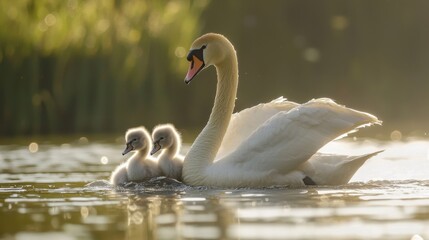 The Mute Swan is a large powerful bird and one of the largest flying birds in UK. They are powerful and yet graceful birds that are a common sight on urban waterways.