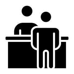 Reception Vector Glyph Icon Design