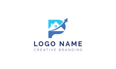 Minimalist P Logo for Branding and Identity.