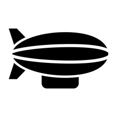 Zeppelin Vector Glyph Icon Design © Hayyan