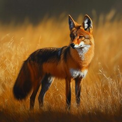 Fototapeta premium red fox vulpes