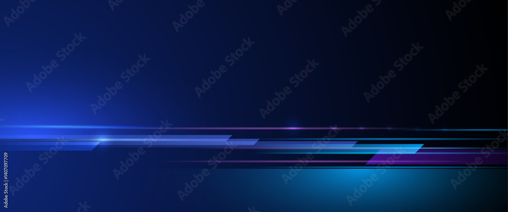 Poster vector abstract neon light, pattern line with space. purple, blue, green and gradient color backgrou