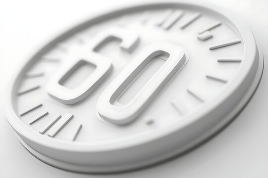 White 60mph Speed Limit Sign