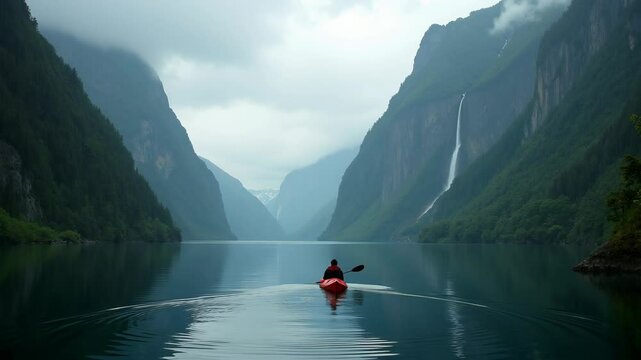 Mystic Rain Over Milford Sound