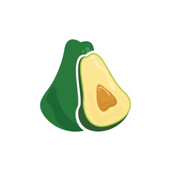avocado fruit illustration design