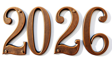 Vintage metal number 2026