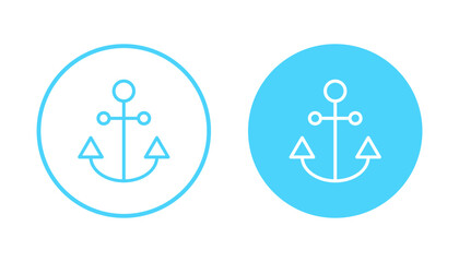 Anchor icon vector. Anchor sign and symbol. Anchor marine icon.