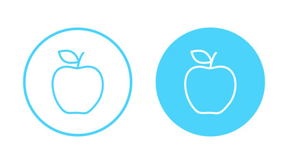 Apple icon vector. Apple sign and symbols for web design.
