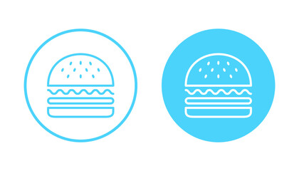 Burger icon vector. burger sign and symbol. hamburger