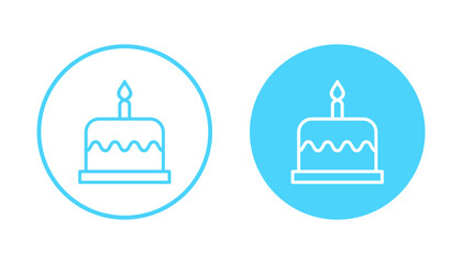 Cake icon vector. Cake sign and symbol. Birthday cake icon