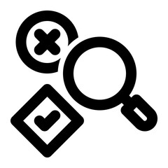 AB Testing, Split Test, Variant Testing Outline Icon