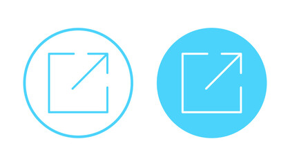 External link icon vector. link sign and symbol. hyperlink symbol